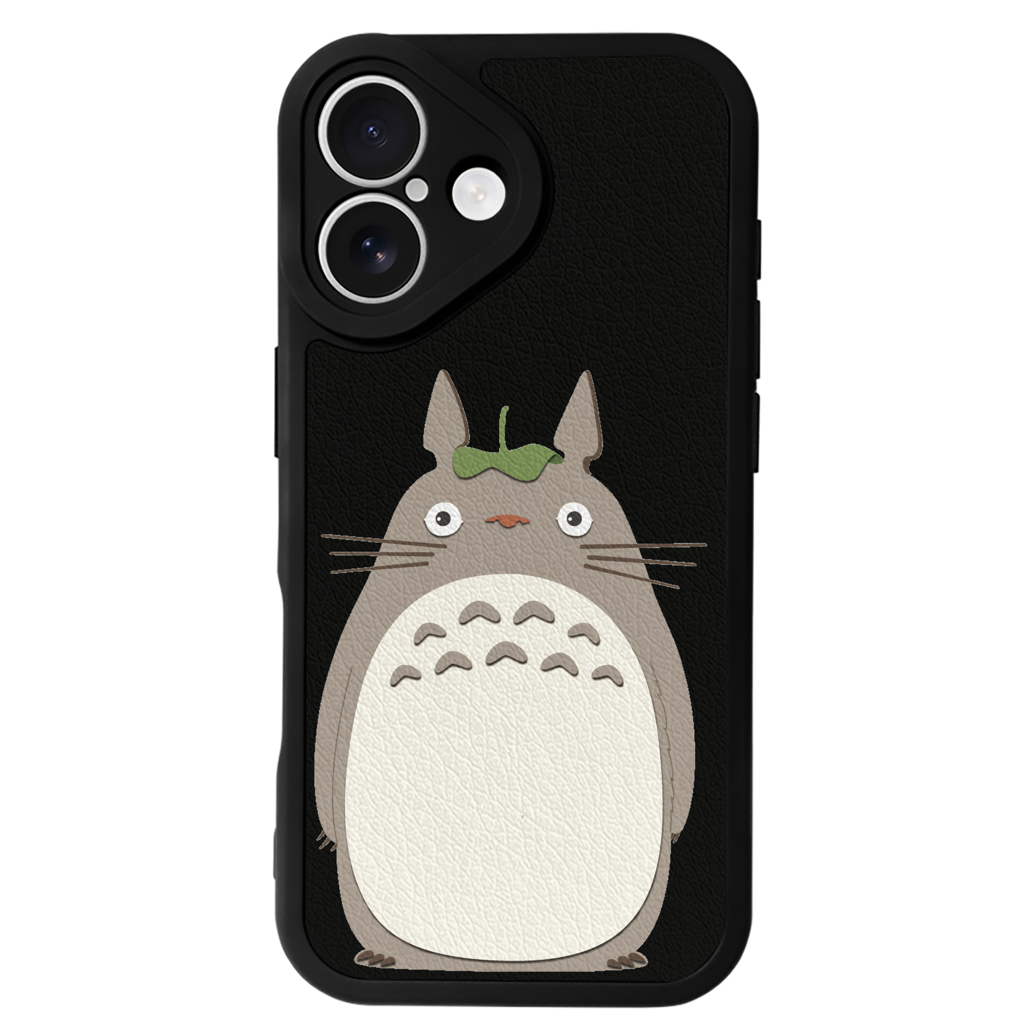 （画像用） となりのトトロ 草壁メイ 草壁サツキ My Neighbor Totoro Satsuki Kusakabe Mei Kusakabe 【iPhone 16シリーズ対応】シリコンスマホケース（レザー調） 材質：シリコン